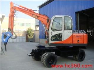 全新小型挖掘机,轮式挖掘机