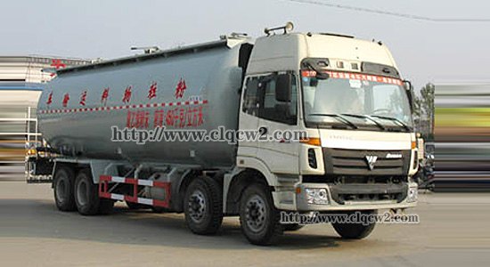 福田欧曼前四后八粉粒物料运输车