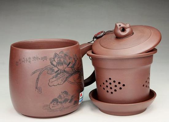 陶中瑰宝系列 荷趣套胆杯