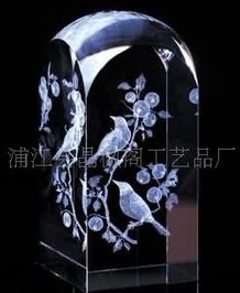 蓝光水晶工艺品