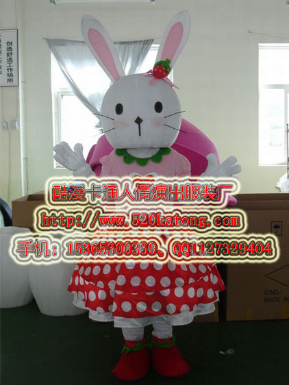 卡通人偶服装粉红兔