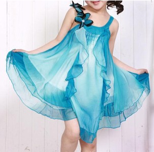 童裙批发 2011韩版新款吊带不规则宽松型 连衣裙