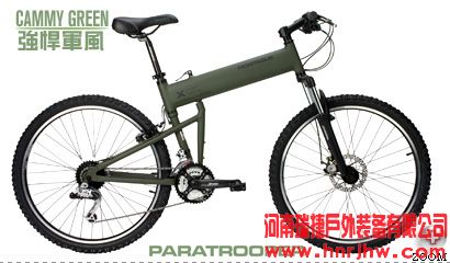 悍马自行车-伞兵战略登山车-军绿