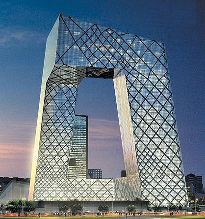 中国未来十大著名建筑赏析_北京_央视新大楼