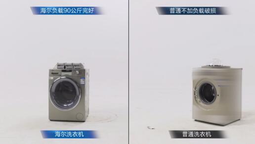 海尔洗衣机反向推门360°见证质量可靠